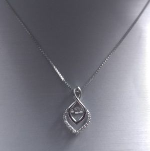 Silver & Diamond necklace